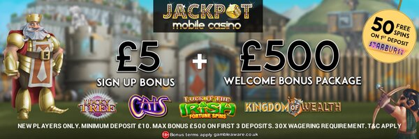 Jackpot Mobile Casino Jackpot Mobile Casino exclusive bonus